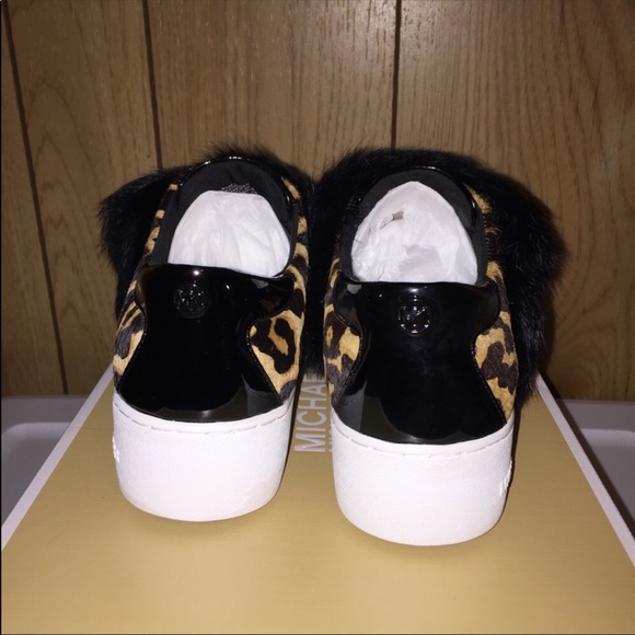 Michael Kors Maven Faux Fur Haircalf Platform Sneakers - Picture 4 of 4